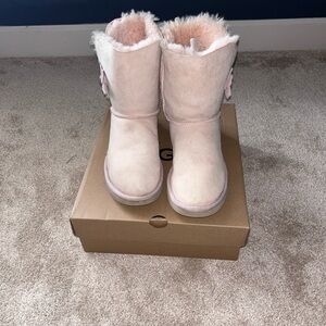 UGG Women's Light Pink Shearling Boots